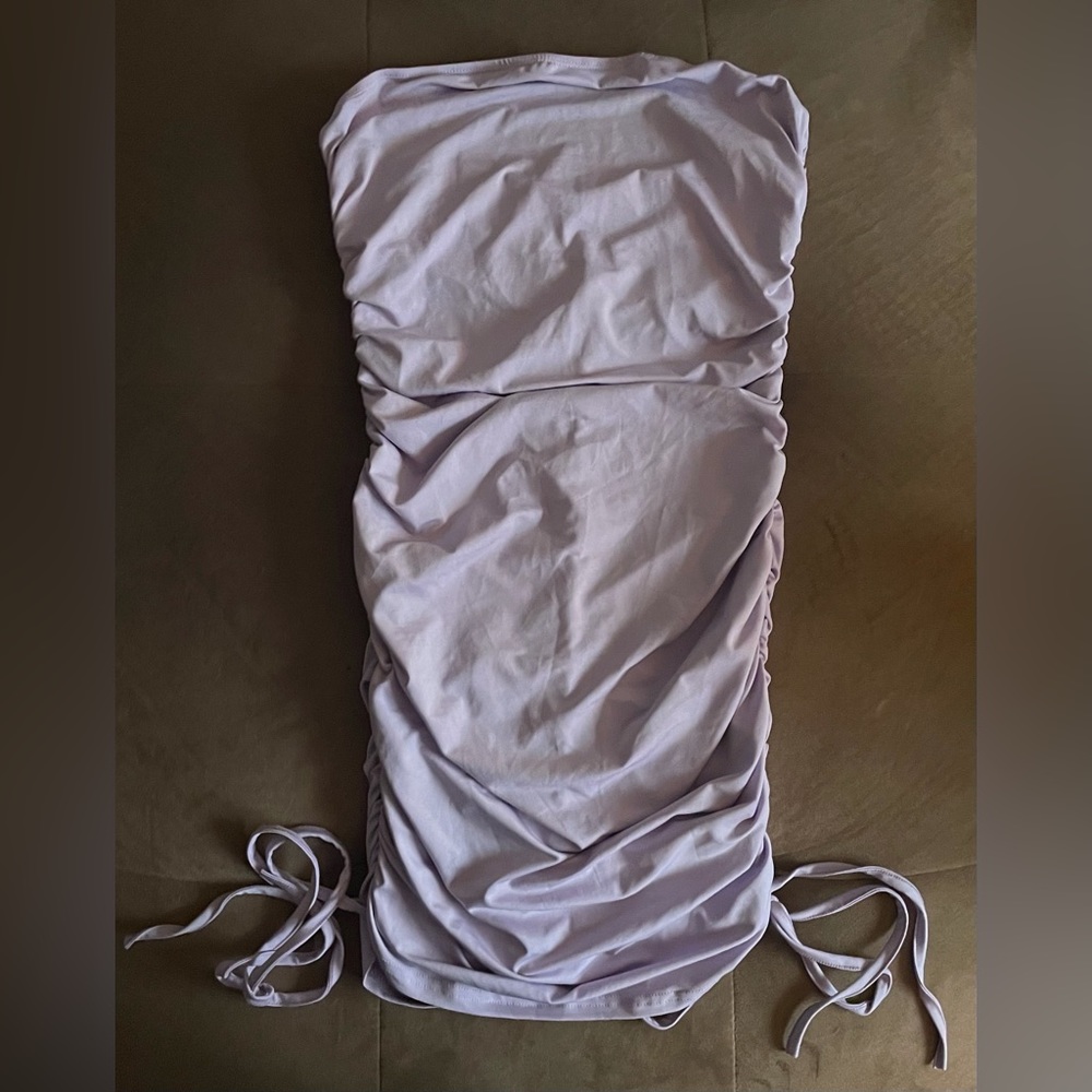 Womens lilac purple top ruched new with tags blushmark size small